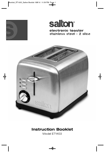Manual Salton ET1403 Toaster