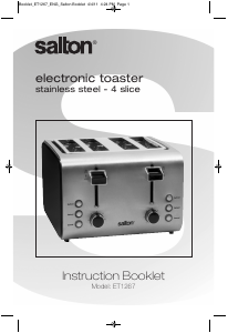 Manual Salton ET1267 Toaster