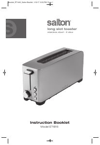 Manual Salton ET1816 Toaster