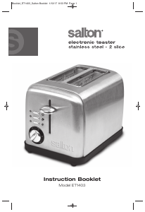 Manual Salton ET1403B Toaster