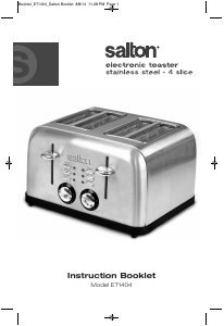 Manual Salton ET1404 Toaster