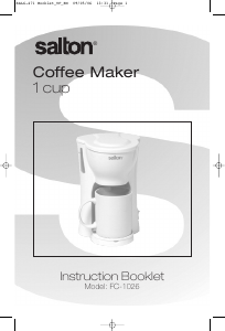 Manual Salton FC1026 Coffee Machine