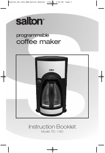 Manual Salton FC1180 Coffee Machine