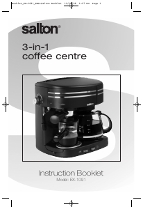 Manual Salton EX1091 Coffee Machine