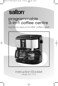Manual Salton EX1016 Coffee Machine