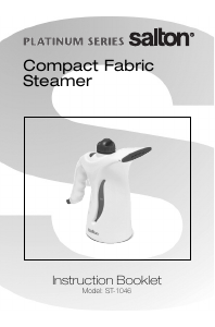Manual Salton CST1162 Garment Steamer