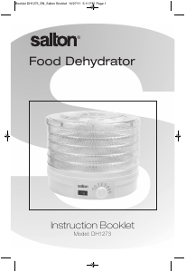 Manual Salton DH1273 Food Dehydrator
