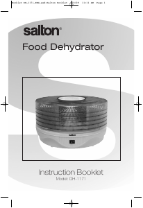 Manual Salton DH1171 Food Dehydrator