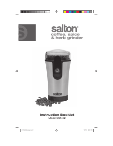 Manual Salton CG1462 Coffee Grinder