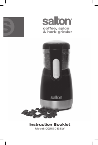 Manual Salton CG1650 Coffee Grinder