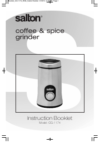Manual Salton CG1174 Coffee Grinder