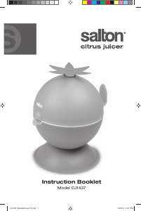 Bruksanvisning Salton CJ1437 Citruspress