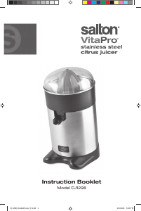 Bruksanvisning Salton CJ1298 VitaPro Citruspress