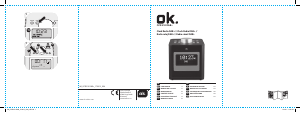 Manual OK OCR 510 DAB+ Rádio relógio