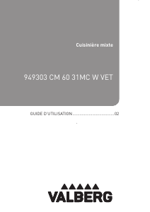 Mode d’emploi Valberg CM6031MCWVET Cuisinière