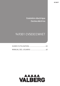Mode d’emploi Valberg CV503CCWVET Cuisinière