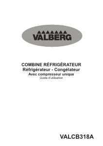 Mode d’emploi Valberg VAL CB 318 A Réfrigérateur combiné