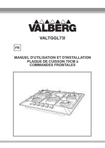 Mode d’emploi Valberg VAL TGGL 73 I Table de cuisson