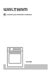 Mode d’emploi Waltham WTCI 56 K Cuisinière