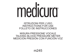 Manual de uso Medicura M245 Tensiómetro