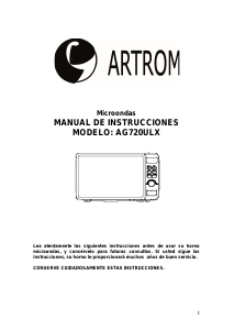 Manual de uso Artrom AG720ULX Microondas