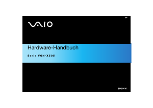 Bedienungsanleitung Sony Vaio VGN-X505VP Notebook