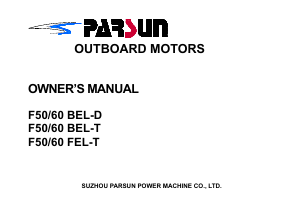 Manual Parsun F60 BEL-T Outboard Motor