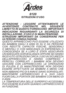 Manuale Ardes AR6120 Forno
