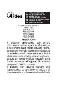 Mode d’emploi Ardes AR5EA40PR Ventilateur