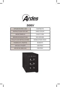 Manual de uso Ardes AR5I06V Vinoteca
