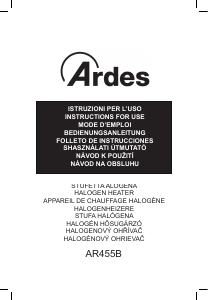 Manuale Ardes AR455B Termoventilatore