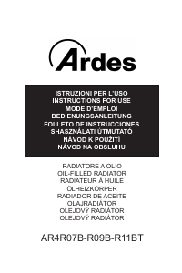 Manuale Ardes AR4R07B Termoventilatore