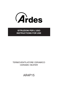 Manual Ardes AR4P15 Heater