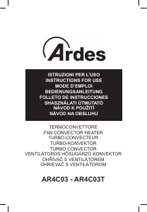 Manual Ardes AR4C03 Heater