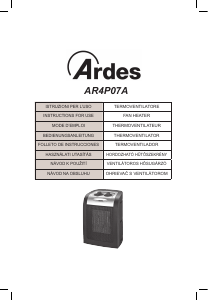 Manual de uso Ardes AR4P07A Calefactor