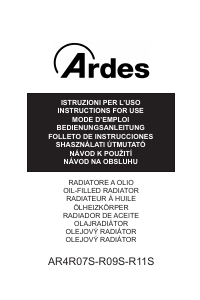 Manuale Ardes AR4R11S Termoventilatore