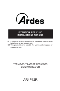 Manual Ardes AR4P12R Heater
