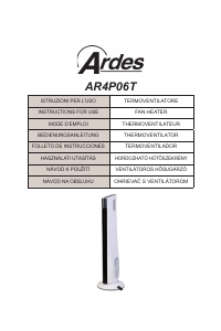 Manual de uso Ardes AR4P06T Calefactor