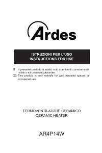 Manual Ardes AR4P14W Heater