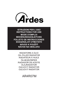 Manual Ardes AR4R07M Heater