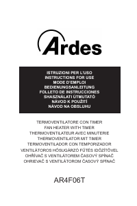 Manual Ardes AR4F06T Heater