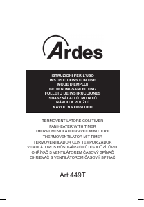 Manuale Ardes AR449TI Termoventilatore