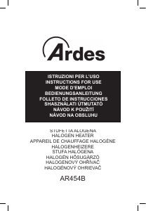 Manual de uso Ardes AR454B Calefactor