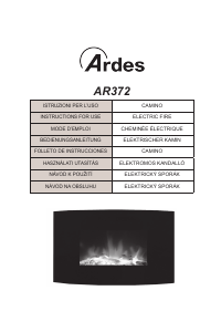 Manual Ardes AR372B Electric Fireplace