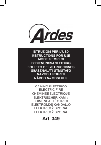 Manual de uso Ardes AR349 Chimenea electrica