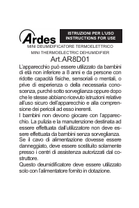 Manual Ardes AR8D01 Dehumidifier