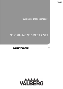 Mode d’emploi Valberg MC905MFCTXVET Cuisinière