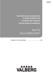 Mode d’emploi Valberg VALCG905CCNVT Cuisinière