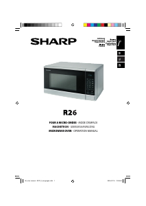 Manuál Sharp R-26SL Mikrovlnná trouba