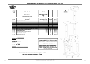 Bedienungsanleitung Trixie Montoro Kratzbaum